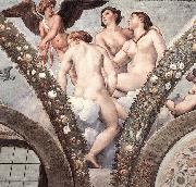 Cupid and the Three Graces Raffaello
